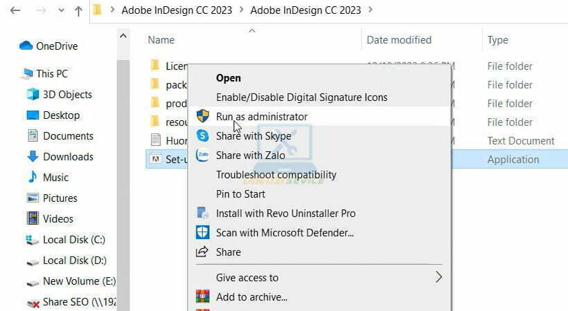Hướng dẫn cài đặt và tải InDesign 2023 nhanh chóng và dễ dàng 4 Chạy File setup