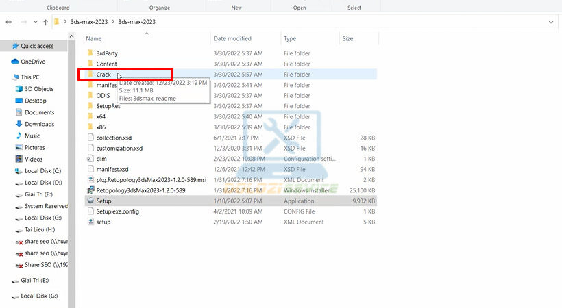 Mở file Kích hoạt.