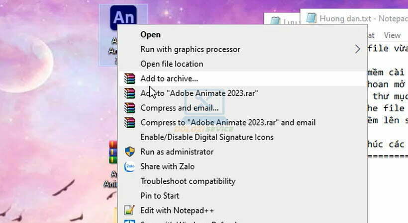 Chọn Open file Location