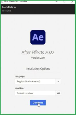 Hướng Dẫn Cài Đặt After Effects 2022 & Tải Phần Mềm Miễn Phí 3 Tải phần mềm After Effects cc 2022
