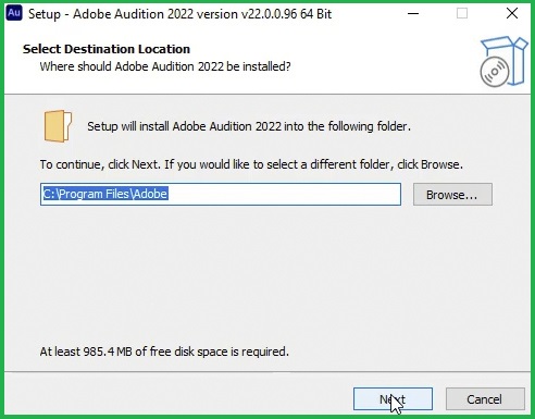 Hướng dẫn cài đặt phần mềm âm thanh Audition về máy.