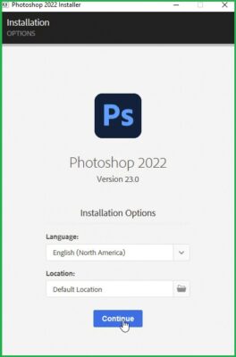 Hướng dẫn cài đặt và tải Photoshop 2022 chính xác và đơn giản 4 Chọn Continue
