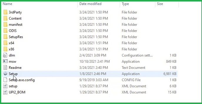 Chạy File setup