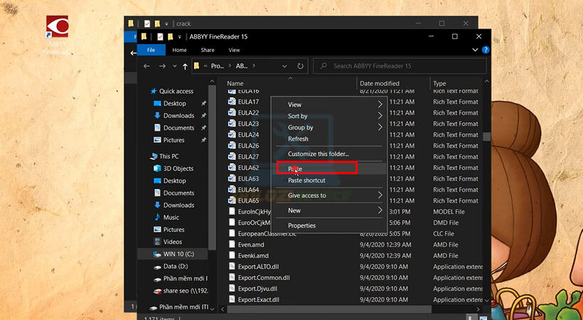 Hướng Dẫn Cài Đặt Abbyy FineReader 15 Và Tải Về Trong Tích Tắc 12 Paste file vừa copy vào đây.