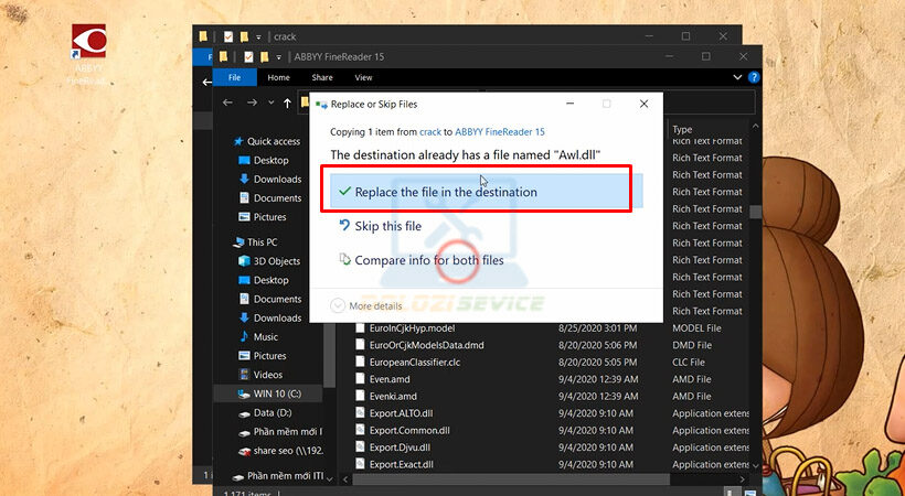 Hướng Dẫn Cài Đặt Abbyy FineReader 15 Và Tải Về Trong Tích Tắc 13 Tiến hành chọn Replace.