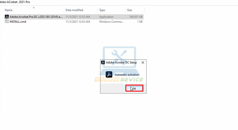 Tiến hành chọn OK.