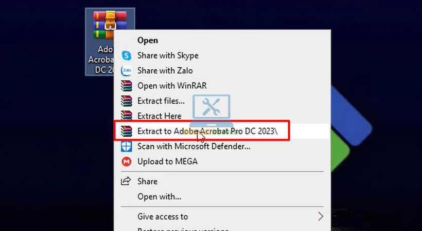 Giải nén Acrobat 2023