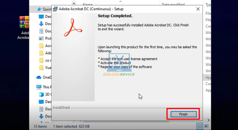 Hoàn tất cài đặt
