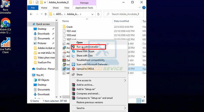 Hướng Dẫn Cài Đặt Acrobat 8 và Tải Phần Mềm Miễn Phí 4 Khởi chạy file Set up.