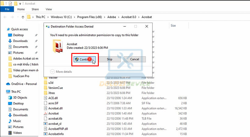 Hướng Dẫn Cài Đặt Acrobat 8 và Tải Phần Mềm Miễn Phí 18 Chọn Continue.
