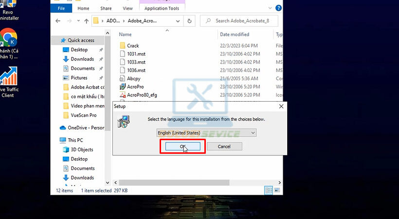 Hướng Dẫn Cài Đặt Acrobat 8 và Tải Phần Mềm Miễn Phí 5 Tiến hành chọn OK.