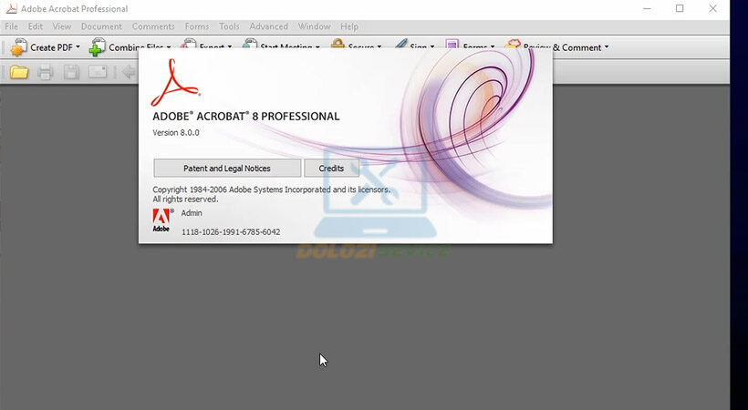 Hướng Dẫn Cài Đặt Acrobat 8 và Tải Phần Mềm Miễn Phí 19 Hoàn thành. Đây là phần mềm Adobe Acrobat 8.
