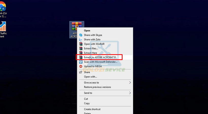 Hướng Dẫn Cài Đặt Acrobat 8 và Tải Phần Mềm Miễn Phí 2 Giải nén file cài đặt Adobe Acrobat 8.