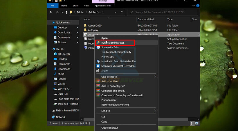 Hướng dẫn cài đặt và tải Dimension 2020 dễ dàng nhất 2 Tiến hành khởi chạy file như hình.