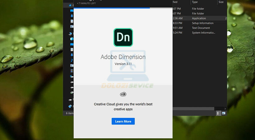 Hướng dẫn cài đặt và tải Dimension 2020 dễ dàng nhất 5 Đợi phần mềm Adobe Dimension 2020 được cài đặt.