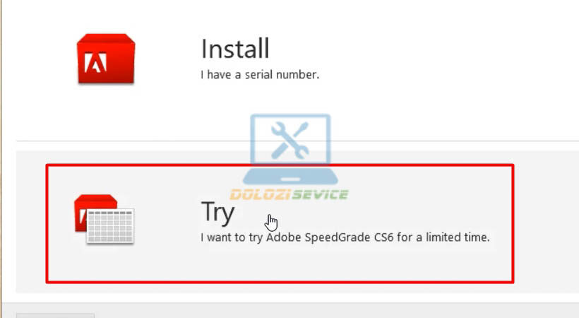 Hướng Dẫn Cài Đặt SpeedGrade CS6: Tải Ngay Phần Mềm Đỉnh Cao 7 Chọn Try