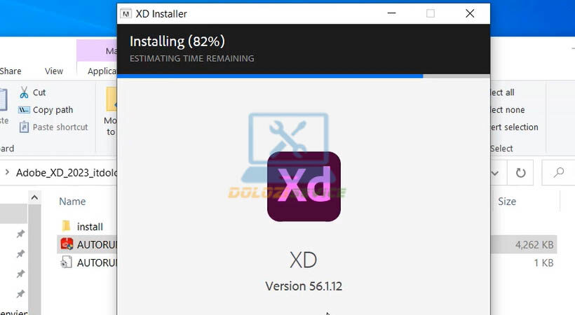 Chờ phần mềm được cài đặt