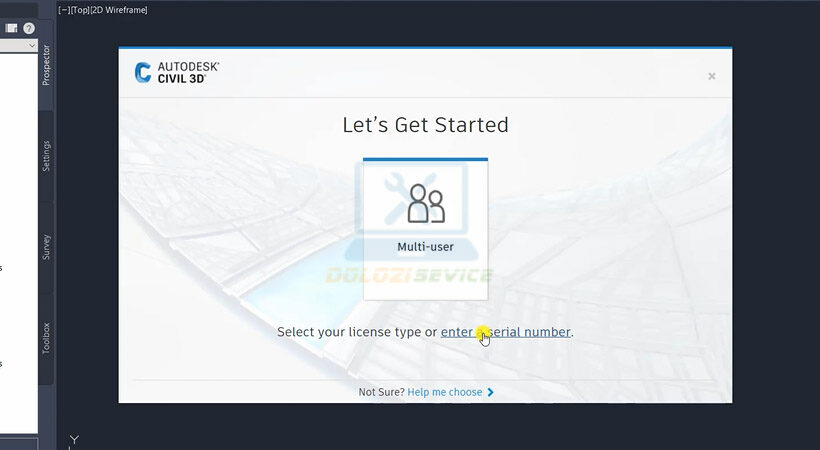 Nhập mã số serial.