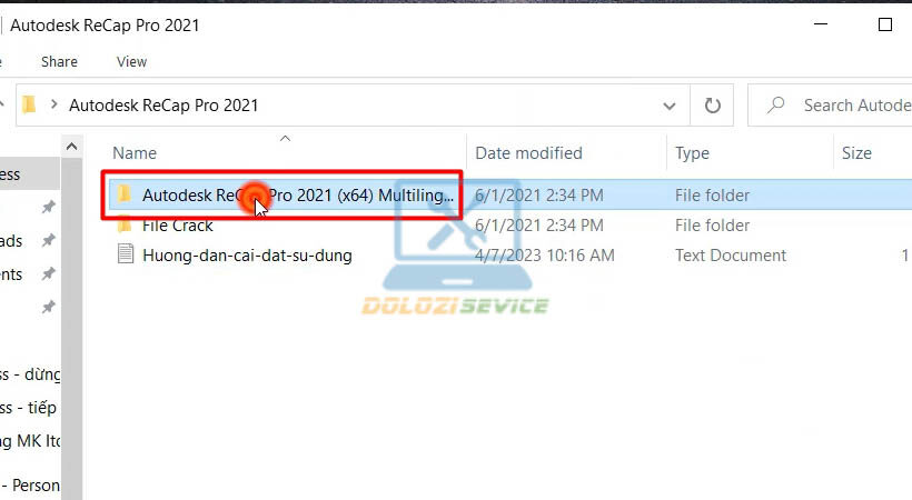 Mở thư mục cài đặt