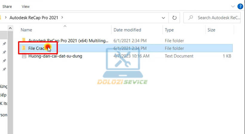 Mở thư mục kích hoạt