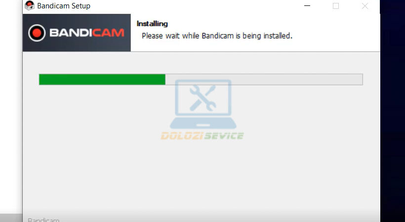 Đợi phần mềm được cài đặt.