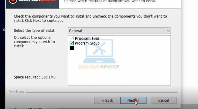 Tiến hành chọn Next.