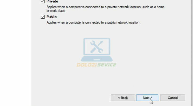 Tiếp tục chọn Next