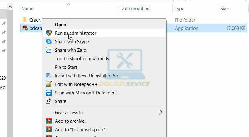 Khởi chạy phần mềm