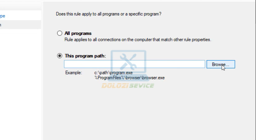 Nhấn chọn Browse