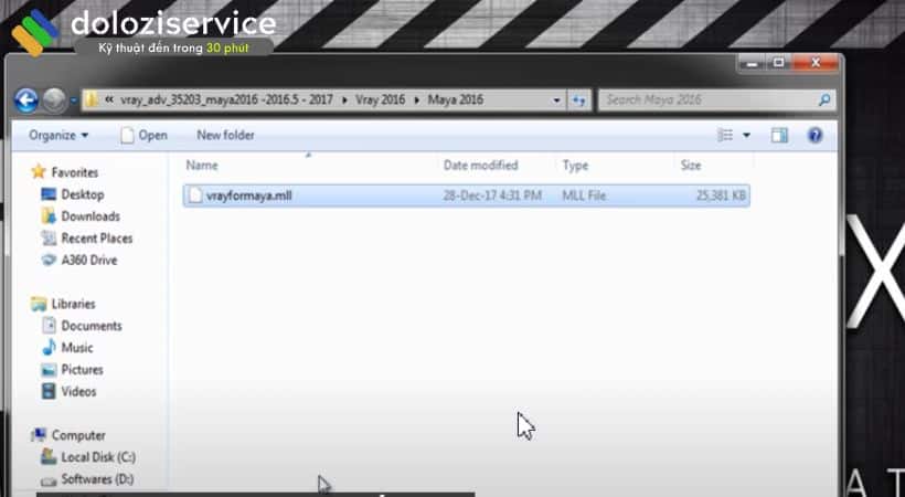 Copy file vrayformaya