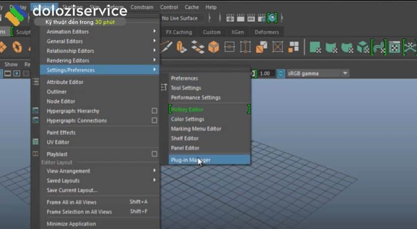 Mở phần Maya 2016
