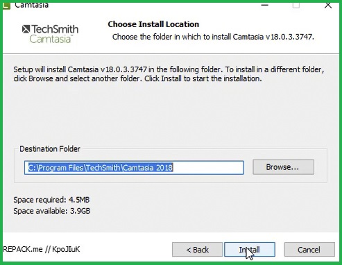 Phần mềm Camtasia 2018