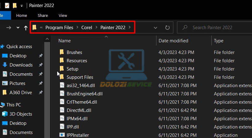 Truy cập vị trí file