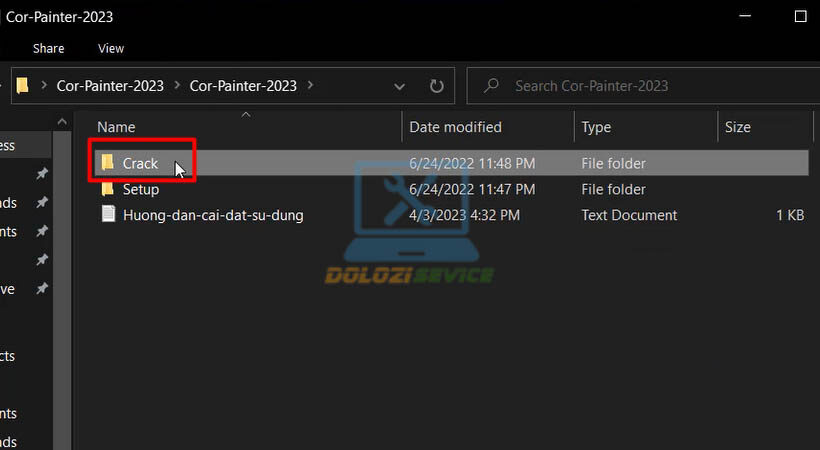 Mở file kích hoạt