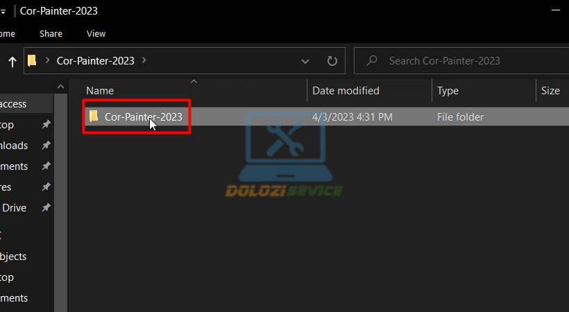 Mở thư mục cài đặt