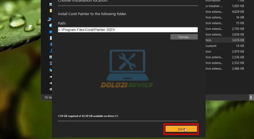 Tiếp tục chọn Next