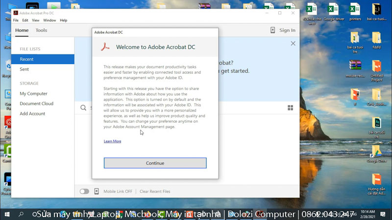 hoàn thành quá trình Crack Adobe Acrobat Pro 2020