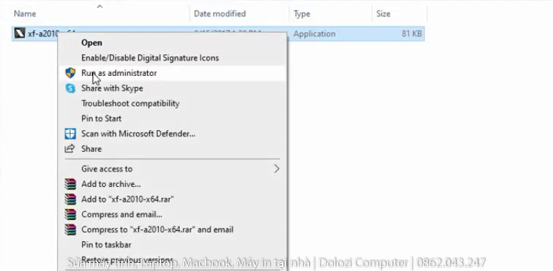 khởi động phần mềm crack