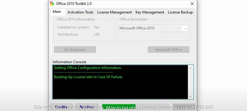 Đợi quá trình Crack Office 2010