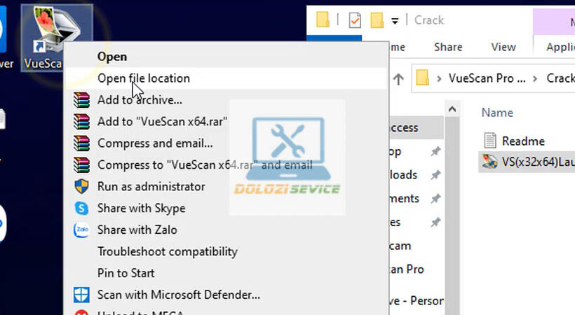 Thư mục cài đặt VueScan Pro 2019