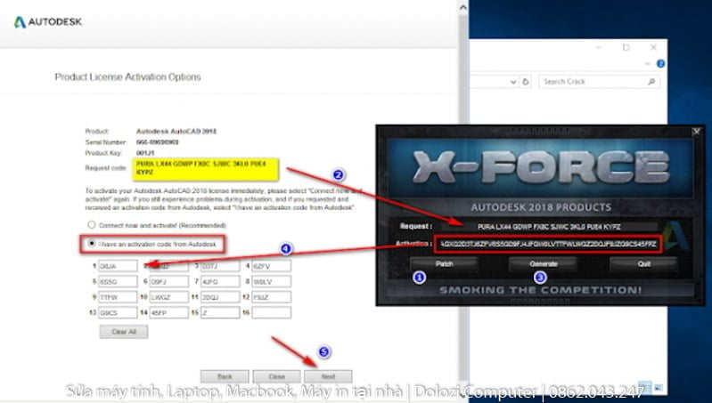 Chọn I have an activation code from Autodesk.