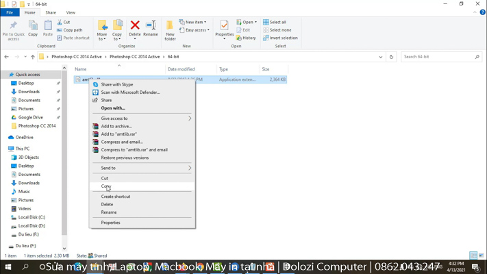 Copy File amtlib.dll