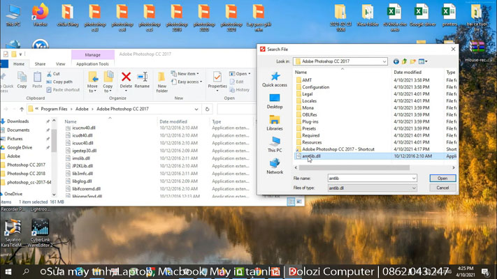 Cách Cài Đặt Photoshop 2017 và Tải Phần Mềm Miễn Phí 7 Tìm file amtlib.dll để kích hoạt