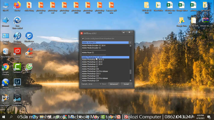 Cách Cài Đặt Photoshop 2017 và Tải Phần Mềm Miễn Phí 6 Chọn Adobe Photoshop CC 2017 để kích hoạt