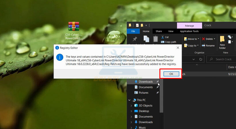Tiến hành chọn OK.
