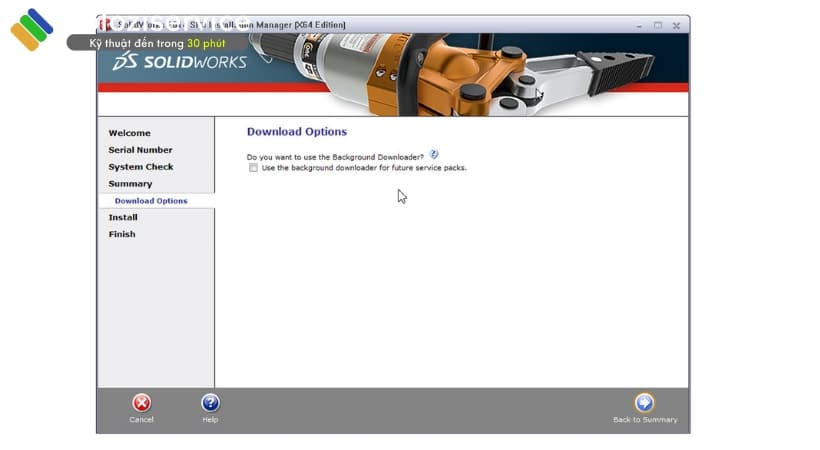 Nhấn Back to Summary