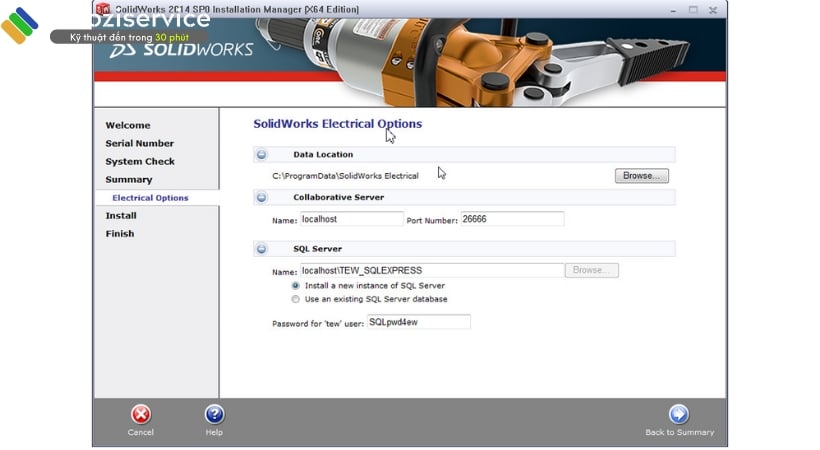 Nhấn Back to Summary