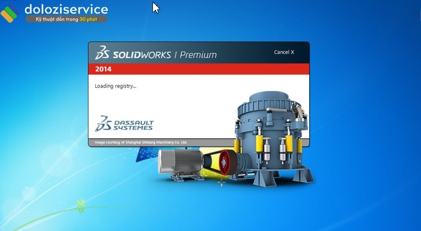 Khởi động solidworks 2014