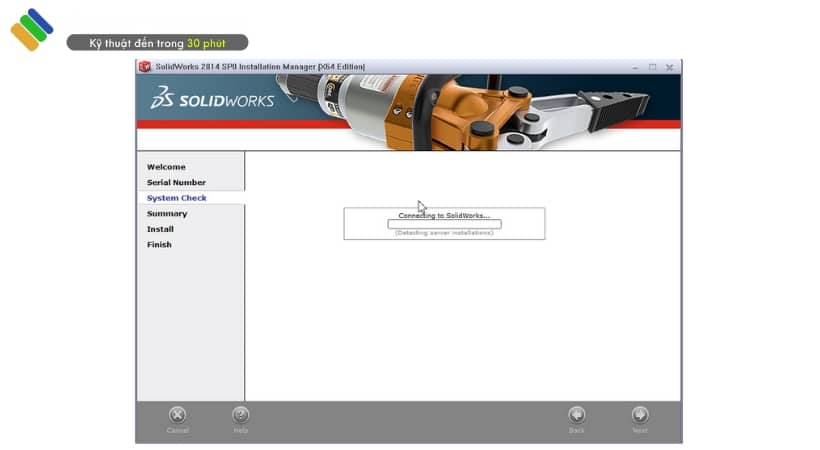 Kết nối với máy chủ SolidWorks 2014