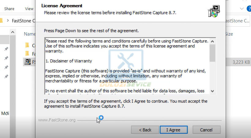 Hướng dẫn tải và cài đặt FastStone Capture 8.7 dễ dàng nhất 5 Tiến hành chọn Agree. Hướng dẫn cài đặt faststone capture 8.7